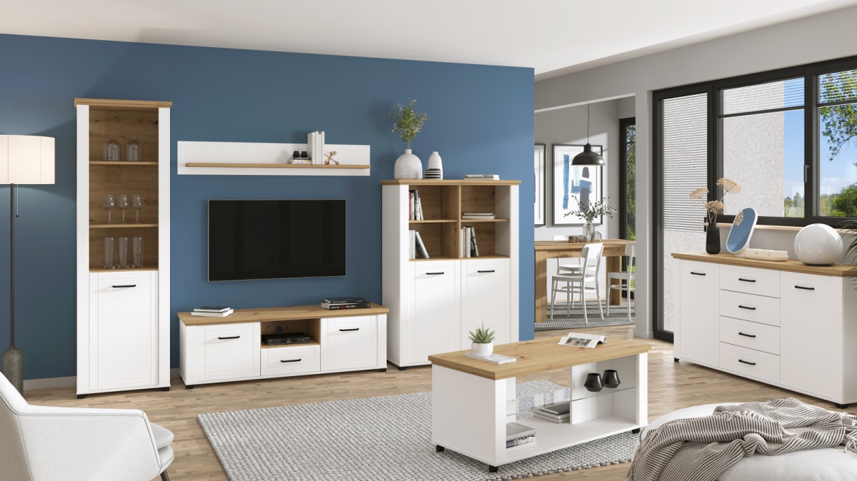 Tv stolík lotta - biela/dub artisan.

 

Televízny stolík ponúka úložný priestor do obývacej izby v oku lahodiacom prevedení.

 

Rozmery TV stolíka Lotta sú 147x47,5x41cm (š, v, h).

 

Všetky produkty z kolekcie Lotta nájdete nižšie v súvisiacich produktoch.