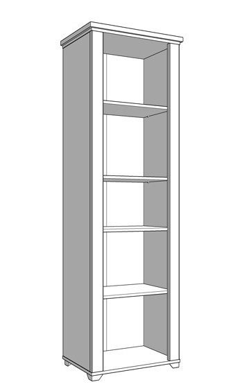Vysoká knižnica lotta - biela/dub artisan.

 

Knižnica obsahuje 3 otvorené police na uloženie kníh či dekorácií a 1 priestor krytý dvierkami.

 

Rozmery Vysoké komody Lotta sú 60,5x194,5x41cm (š, v, h).

 

Všetky produkty z kolekcie Lotta nájdete nižšie v súvisiacich produktoch.