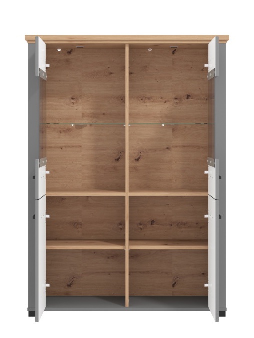 Nízká vitrína bez osvetlení lotta - šedá/dub artisan.

 

Nízka vitrína vytvorí kúzelný úložný priestor v obývacej izbe.

 

Rozmery Nízke vitríny bez osvetlenia Lotta sú 103,5x143x41cm (š, v, h).

 

Všetky produkty z kolekcie Lotta nájdete nižšie v súvisiacich produktoch.