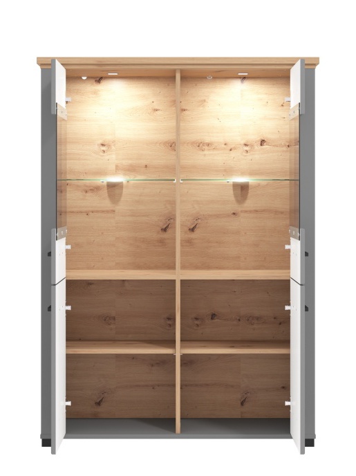 Nízka vitrína s kompletným osvetlením lotta - šedá/dub artisan.

 

Nízka vitrína vytvorí kúzelný úložný priestor v obývacej izbe.

 

Rozmery Nízke vitríny s kompletným osvetlením Lotta sú 103,5x143x41cm (š, v, h).

 

Všetky produkty z kolekcie Lotta nájdete nižšie v súvisiacich produktoch.