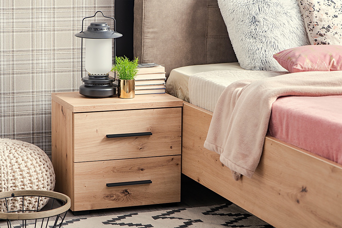 Nočný stolík donnie - dub artisan.

 

Rozmery nočného stolíka Donnie sú 44,5x43x33cm (š, v, h).