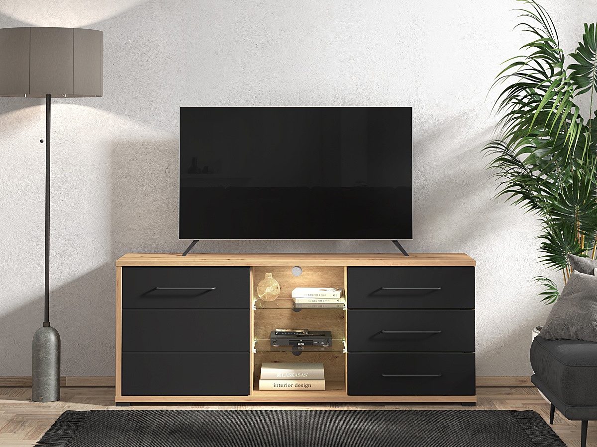 Tv stolík 160 s osvetlením políc lugano - dub artisan/čierna.

TV stolík Lugano je skvelou voľbou pre umiestnenie televízora v obývačke.

 

Rozmery TV stolíka 160 s osvetlením políc Lugano sú 161,5x65x40cm (š, v, h).

 

Všetky produkty z kolekcie Lugano nájdete nižšie v súvisiacich produktoch.