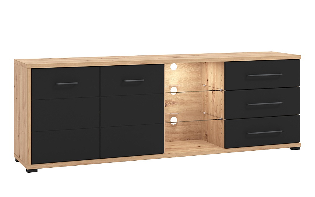 Tv stolík 190 s vnútorným osvetlením lugano - dub artisan/čierna.

TV stolík Lugano je skvelou voľbou pre umiestnenie televízora v obývačke.

 

Rozmery TV stolíka 190 s vnútorným osvetlením Lugano sú 190x65x40cm (š, v, h).

 

Všetky produkty z kolekcie Lugano nájdete nižšie v súvisiacich produktoch.