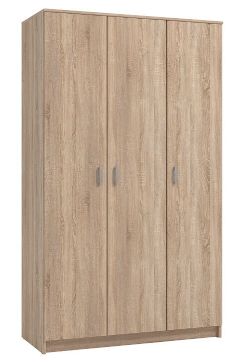 Trojdverová šatníková skriňa nerea - dub sonoma.

 

Trojdverová skriňa ponúka úložný priestor so šatníkovou tyčou, nad ňou sa nachádza jedna veľká horná polica.

 

Rozmery trojdverovej šatníkovej skrine Nerea sú 120x205x52cm (š, v, h).

 

Všetky skrine z kolekcie Nerea nájdete nižšie v súvisiacich produktoch.