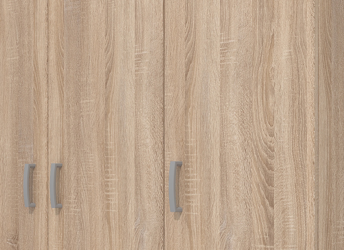 Trojdverová šatníková skriňa nerea - dub sonoma.

 

Trojdverová skriňa ponúka úložný priestor so šatníkovou tyčou, nad ňou sa nachádza jedna veľká horná polica.

 

Rozmery trojdverovej šatníkovej skrine Nerea sú 120x205x52cm (š, v, h).

 

Všetky skrine z kolekcie Nerea nájdete nižšie v súvisiacich produktoch.