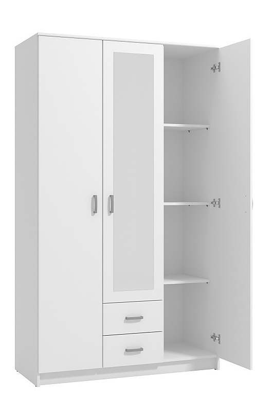 Kombinovaná skriňa so zrkadlom 3d nerea - biela.

 

Kombinovaná skriňa ponúka svoj úložný priestor v časti so šatníkovou tyčou, kde nájdete aj hornú policu.

 

Rozmery kombinovanej skrine so zrkadlom 3D Nerea sú 120x205x52cm (š, v, h).

 

Všetky skrine z kolekcie Nerea nájdete nižšie v súvisiacich produktoch.