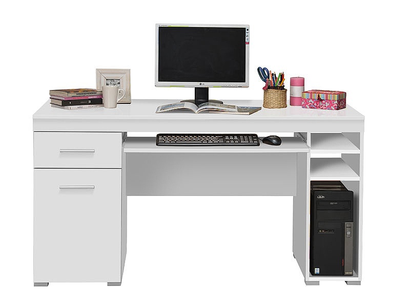 Pc stôl romeo - bílá.

 

Rozmery písacieho stola Romeo sú 145x65,5x75,5 cm (š, h, v).

 

Počítačový stôl Romeo môžete doplniť ďalšími produktmi v rovnakej farbe bielej a vybaviť tak vašu kanceláriu, pracovňu alebo študentskú izbu.