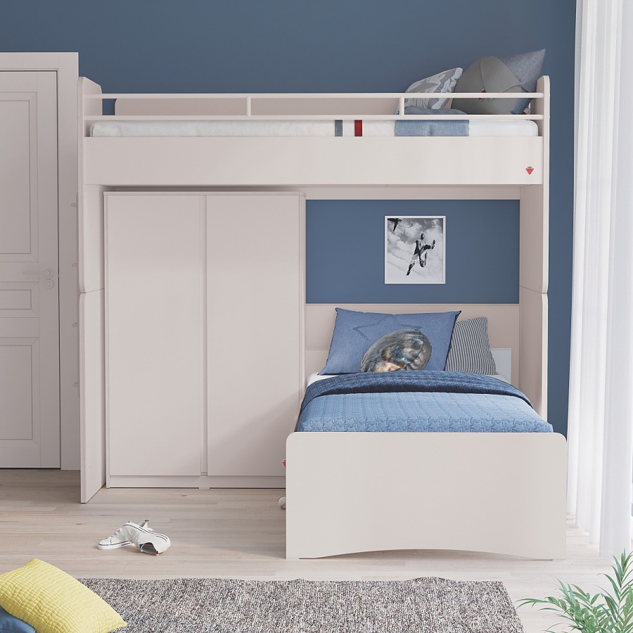 Základňa pre vyvýšenú posteľ pure modular - biela.

 

Použitím základne pre posteľ II 90x200 Modular vytvoríte vyvýšené lôžko a pod ním priestor na hranie, štúdium či odpočinok.

 

Rozmery základne pre vyvýšenú posteľ Modular sú 207x94x95cm (š, v, h).

 

Kolekcia Modular vychádza z pôvodnej kolekcie Pure, ich dekory a farby sú zhodné, a tak je možné detskú izbu doplniť kúskami nábytku z týchto pôvodných kolekcií.