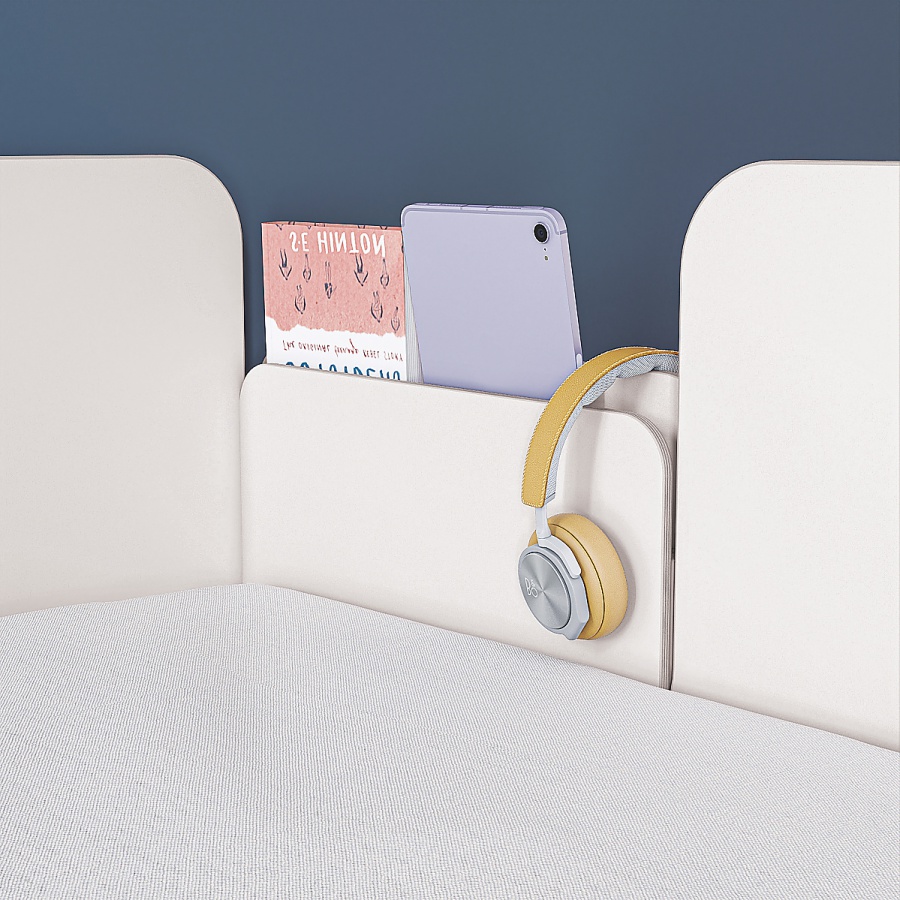 Poschodová posteľ so skriňou a schodíkmi pure modular - biela.

 

Poschodová posteľ Modular ponúka inteligentné riešenie nielen pre menšie priestory.


Rozmery poschodovej postele so skriňou a schodíkmi Modular sú 247x190x203cm (š, v, h).

 

Kolekcia Modular vychádza z pôvodnej kolekcie Pure, ich dekory a farby sú zhodné, a tak je možné detskú izbu doplniť kúskami nábytku z týchto pôvodných kolekcií.