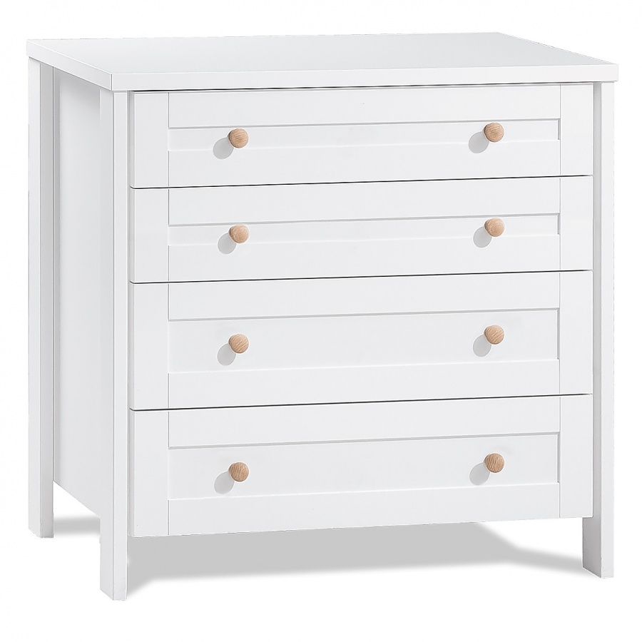 Izba pre bábätko paxton - biela.

 

Nábytok Paxton ctí čisté línie, variabilitu a ľahko ho skombinujete s vybavením, ktoré už doma máte.

 

Detská postieľka Paxton ponúka možnosť troch výškových polôh podľa toho, čo potrebujete pre vaše dieťa v danú dobu - vyššia poloha pre najmenšie bábätká a váš ľahký prístup k dieťaťu, spodná poloha pre bezpečie a pokojný spánok batoliat.

 

Dvojdverová skriňa Paxton kombinuje šatníkovú časť a časť s dvoma priestrannými šuplíkmi.

 

Komoda Paxton sa skladá zo štyroch priestranných zásuviek.

 

Zostava sa skladá z týchto prvkov:


	Detská postieľka 70x130 Paxton - 76x96x136cm (š, v, h)
	Dvojdverová kombinovaná skriňa Paxton - 83x187x38cm (š, v, h)
	Šuplíková komoda Paxton - 83x89x48cm (š, v, h)



Všetok nábytok z kolekcie Paxton nájdete nižšie v súvisiacich produktoch.