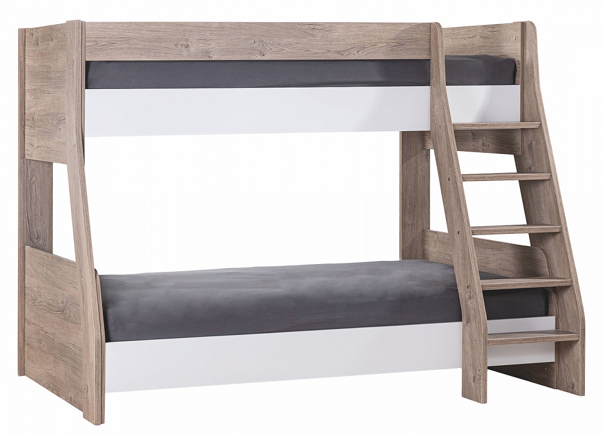 Poschodová posteľ 120x200 so schodíkmi brian - dub/biela.

 

Poschodová posteľ je skvelou voľbou, pokiaľ chcete ušetriť miesto.

Nosnosť každého z lôžok je 130kg.

 

Rozmery poschodovej postele 120x200 so schodíkmi Brian sú 148x159x210cm (š, v, h).

 

Všetky produkty z kolekcie Brian a vhodné matrace pre túto posteľ nájdete nižšie v súvisiacich produktoch.