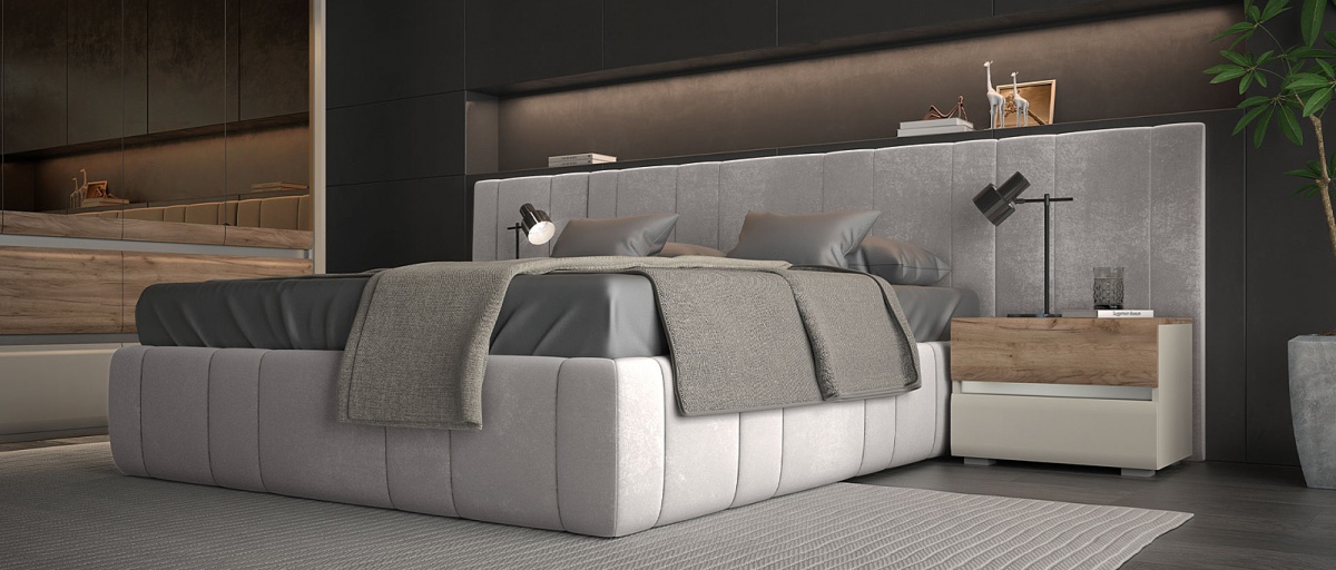 Manželská posteľ 180x200 s výklopným úložným priestorom artemisia -.

 

Honosná manželská posteľ bude klenotom Vašej spálne.

 

Konštrukcia postele je vyrobená z vysoko kvalitného lamina s hrúbkou 18-25mm, ktorý je potiahnutý čalúnením a konštrukcia výklopu je z kovu.

 

Rozmery manželskej postele 180x200 Artemisia sú 194x105x217cm (š, v, h).

 

Všetky produkty z kolekcie Artemisia a vhodné matrace pre túto posteľ nájdete nižšie v súvisiacich produktoch.