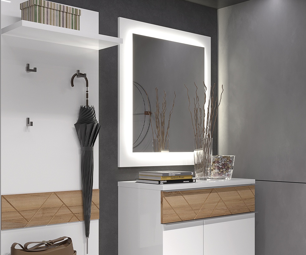 Zrkadlo s led osvetlením salinger - biela.

 

Štvorcové zrkadlo, ktoré je zo všetkých strán ohraničené LED osvetlením, ktoré je v cene.

 

Rozmery zrkadla s LED osvetlením sú 76x83x3cm (š, v, h).

 

Všetky produkty z kolekcie Salinger nájdete nižšie v súvisiacich produktoch.