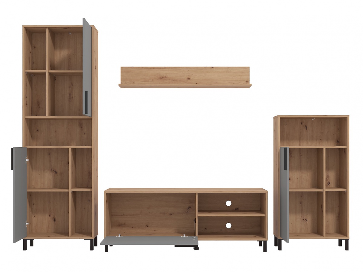 Obývacia stena tracy - dub artisan/šedá.

 

Rozmery obývacej steny Tracy sú 279x192,5x38cm (š, v, h).

 

Ďalšie podobné produkty od tohto výrobcu nájdete nižšie v súvisiacich produktoch.