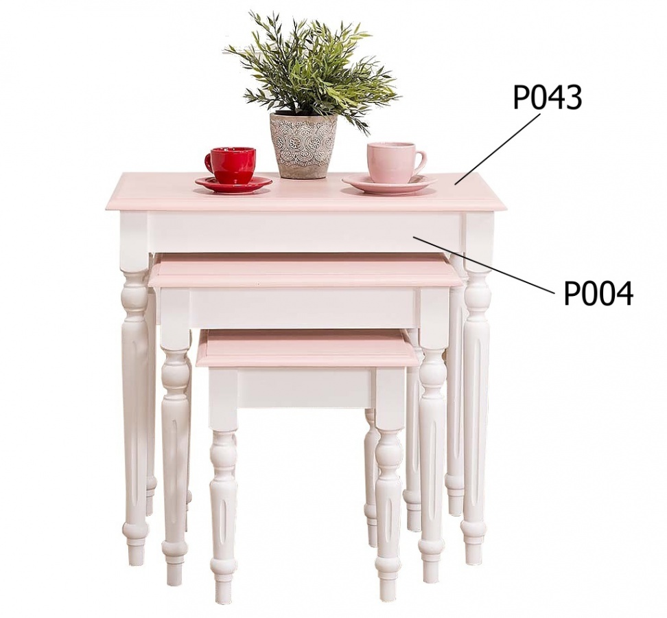 Set odkladacích stolíkov percy 80 - biela/ružová.


Odkladacie stolíky z poctivého borovicového dreva sa hodia ako do obývacej izby, tak napríklad do predsiene.

 

Kombinácia pastelovo ružovej farby a čistej bielej zaujme nielen malé dievčatká, ale ženy v každom veku.

 

Rozmery odkladacích stolíkov Percy 80 sú 64x60x40cm, 49x50x40cm a 34x39x40cm (š, v, h).

 

Pre kompletnú ponuku masívneho nábytku od tohto výrobcu kliknite TU.

 

Farba na fotografii sa môže ľahko líšiť oproti reálnemu výrobku. Príčinou môže byť zobrazovanie farieb monitora či rôzne nasvietenie výrobkov pri fotení.




Z dôvodu výroby masívneho nábytku na zákazku, sme nútení požadovať od zákazníka zálohu v minimálnej výške 30% z ceny nábytku.