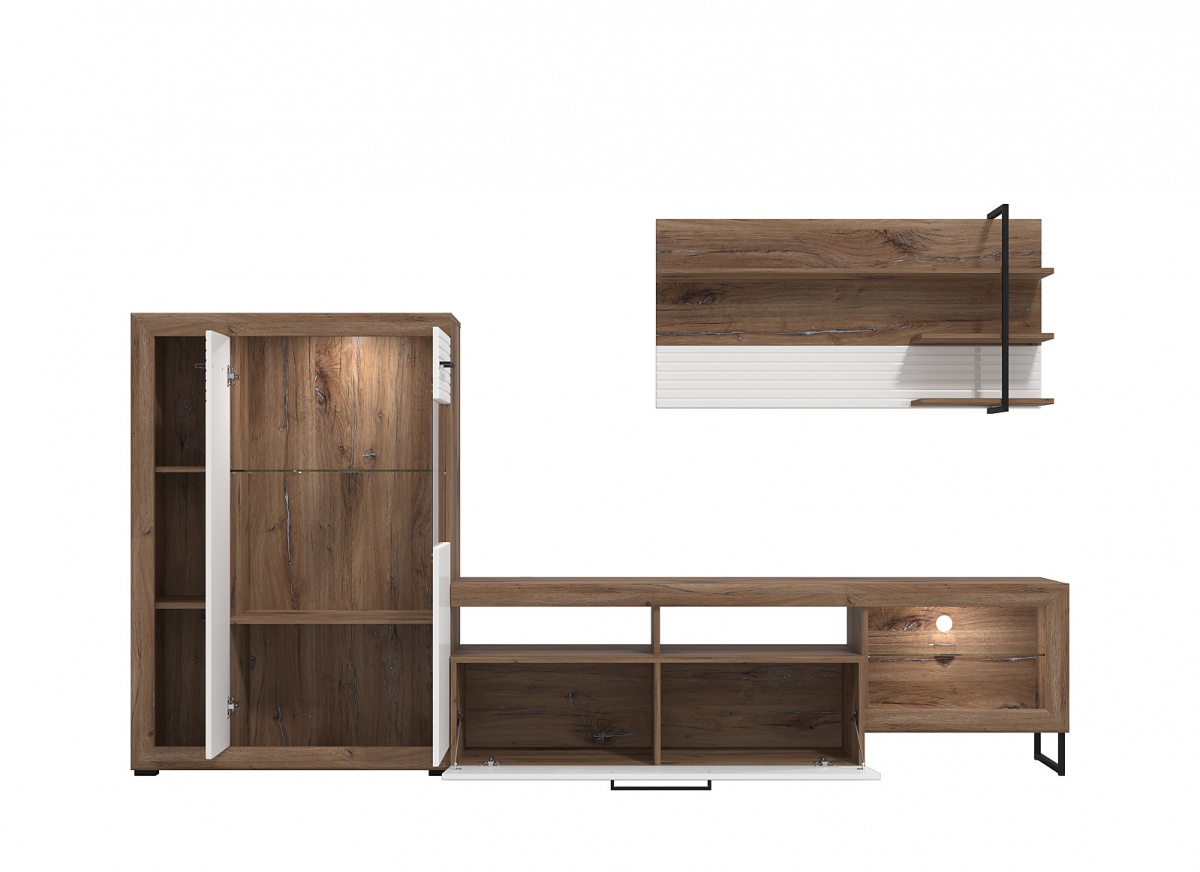 Obývacia stena s vnútorným osvetlením nesta - dub flagstaff/biela.

 

Rozmery obývacej steny s vnútorným osvetlením Nesta sú 263x162,5x40cm (š, v, h).

 

Ďalšie obývacie steny nájdete nižšie v súvisiacich produktoch.