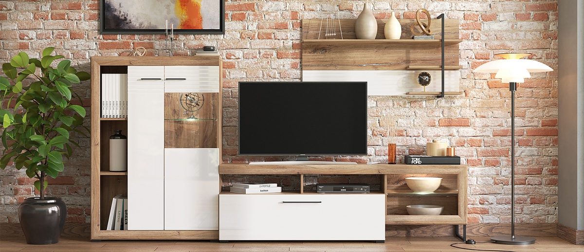 Obývacia stena s vnútorným osvetlením nesta - dub flagstaff/biela.

 

Rozmery obývacej steny s vnútorným osvetlením Nesta sú 263x162,5x40cm (š, v, h).

 

Ďalšie obývacie steny nájdete nižšie v súvisiacich produktoch.