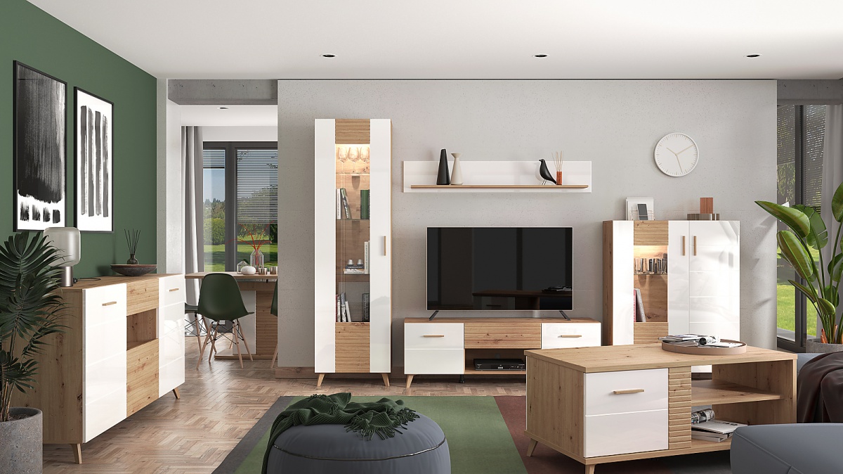 Konferenčný stolík jett - dub artisan/biela.

 

Úplnou nevyhnutnosťou každej obývačky je práve konferenčný stolík.

 

Rozmery konferenčného stolíka Jett sú 120x54x60cm (š, v, h).

 

Všetky produkty z kolekcie Jett nájdete nižšie v súvisiacich produktoch.