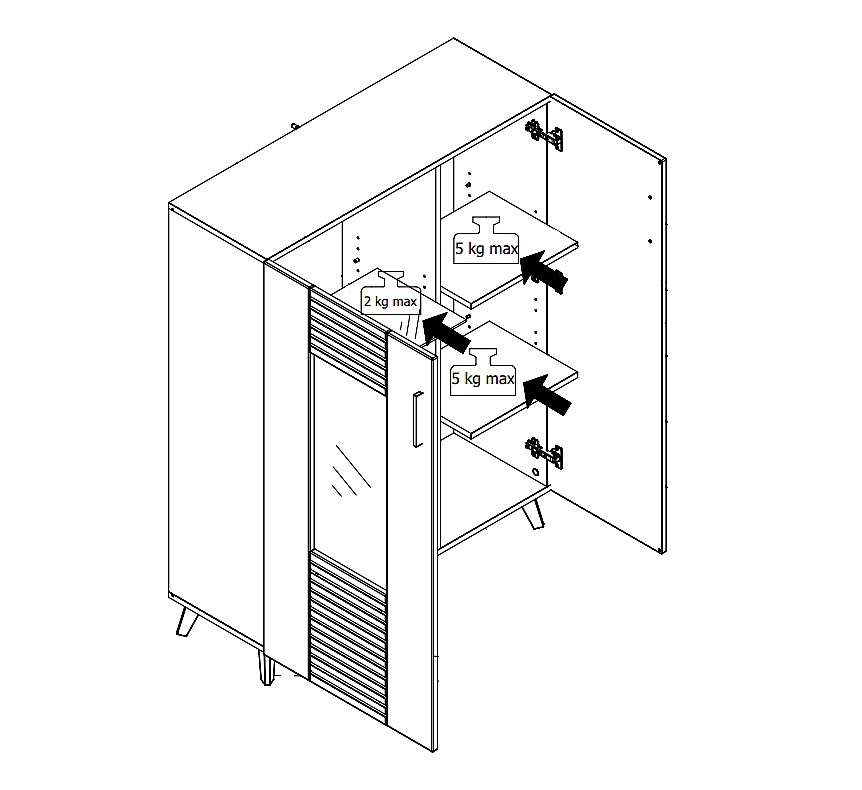 Široká vitrína s osvetlením police jett - dub artisan/biela.

 

Vitrína s presklenou časťou cez ktorú je možné vidieť jednu sklenenú policu.

 

Rozmery širokej vitríny s osvetlením políc Jett sú 96x125,5x35cm (š, v, h).

 

Všetky produkty z kolekcie Jett nájdete nižšie v súvisiacich produktoch.