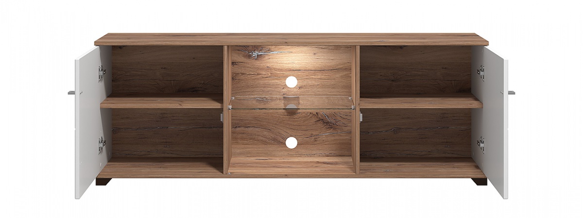 Tv stolík s vnútorným osvetlením fredrik - dub flagstaff/biela.

 

Dvojdverový TV stolík s úložnými priehradkami skrytými na dvierkami.

 

Rozmery TV stolíka s vnútorným osvetlením Fredrik sú 157x42x40cm (š, v, h).

 

Všetky produkty z kolekcie Fredrik nájdete nižšie v súvisiacich produktoch.