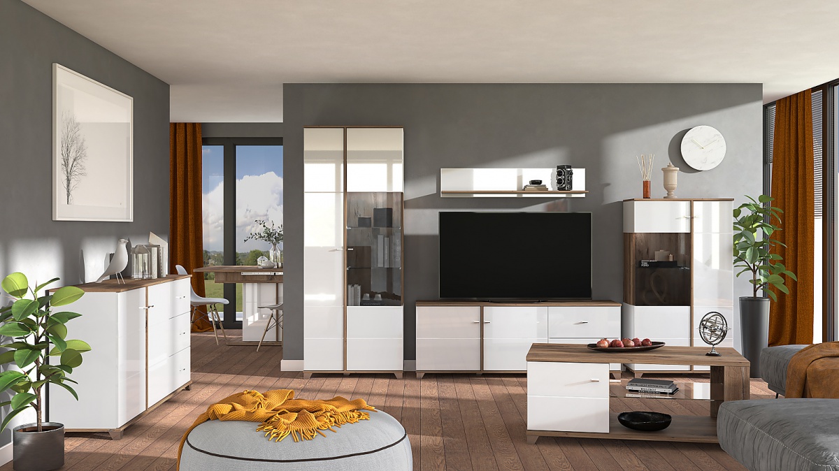 Vysoká vitrína s vnútorným osvetlením fredrik - dub flagstaff/biela.

 

Vysoká vitrína doladí Vašu obývačku do dokonalosti.

 

Rozmery vysokej vitríny s vnútorným osvetlením Fredrik sú 78,5x200,5x40cm (š, v, h).

 

Všetky produkty z kolekcie Fredrik nájdete nižšie v súvisiacich produktoch.