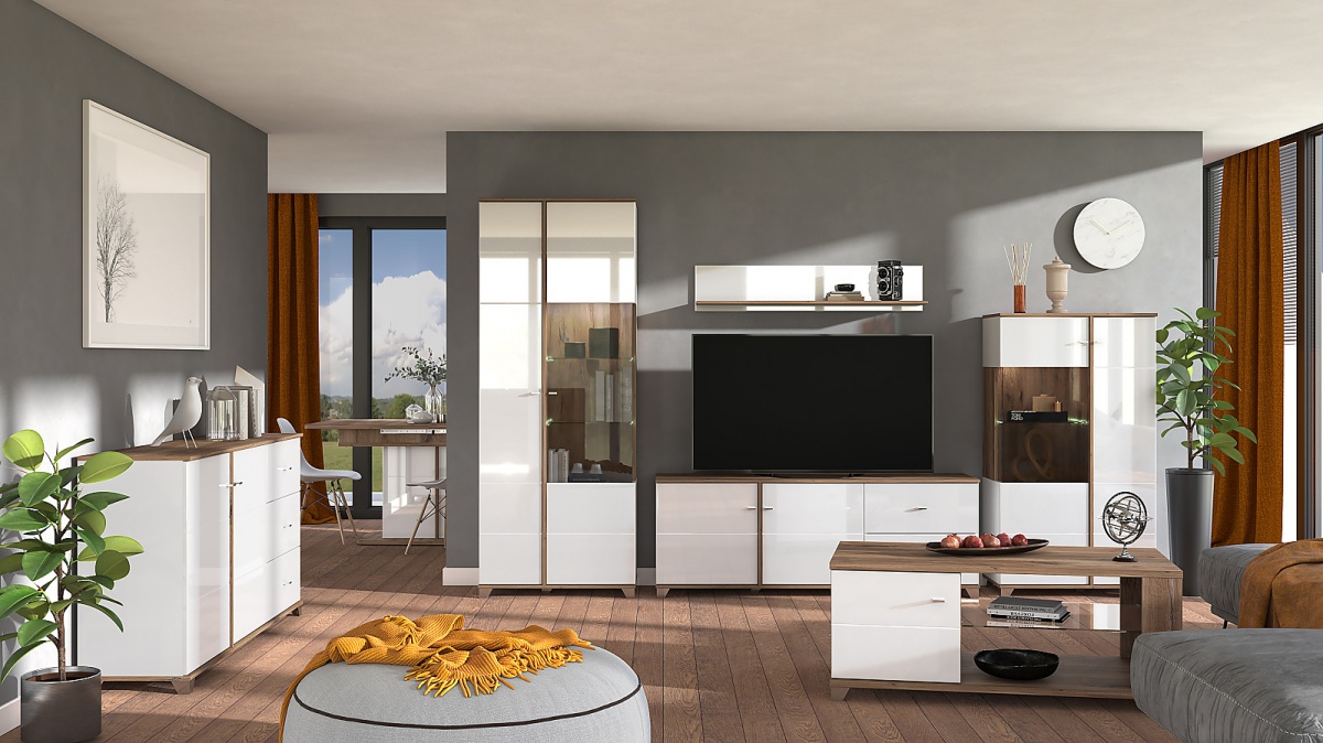 Vysoká vitrína s kompletným osvetlením fredrik - dub flagstaff/biela.

 

Vysoká vitrína doladí Vašu obývačku do dokonalosti.

 

Rozmery vysokej vitríny s kompletným osvetlením Fredrik sú 78,5x200,5x40cm (š, v, h).

 

Všetky produkty z kolekcie Fredrik nájdete nižšie v súvisiacich produktoch.