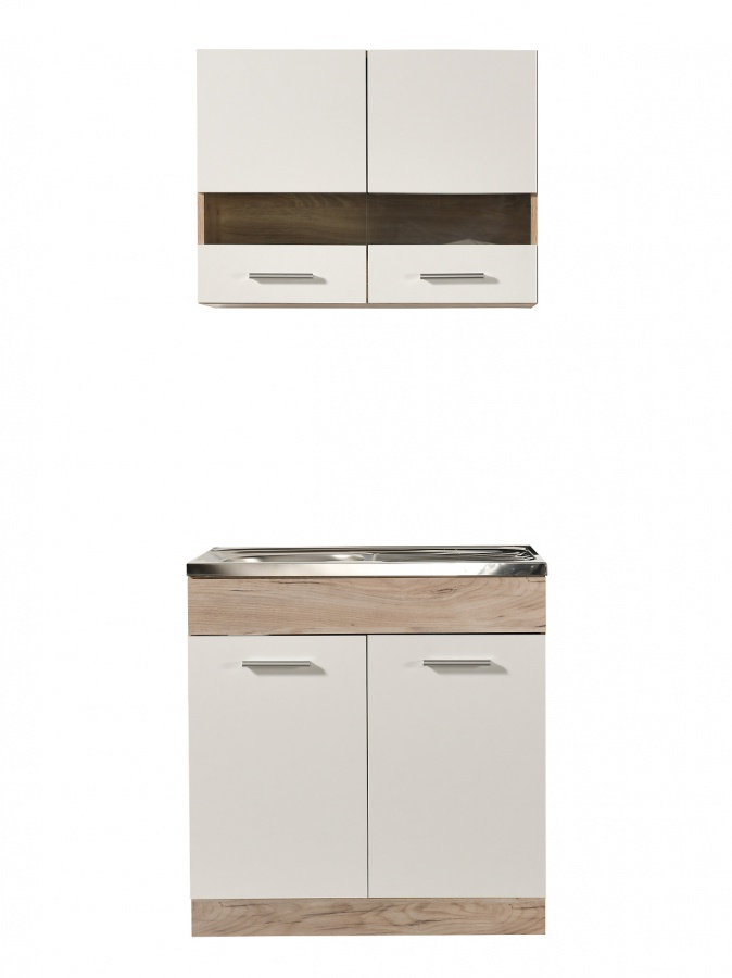 Kuchynská linka 80 lorna-drezová-dub šedý/biela - bez pracovnej dosky.

Dvierka horných skriniek sú presklené, skrinka obsahuje jednu vnútornú policu.

Dolná skrinka je vhodná pre drez, predovšetkým vďaka vnútornému priestoru a chýbajúcej časti chrbta, kadiaľ je možné priviesť vodu a odpad. DREZ NIE JE SÚČASŤOU LINKY.

Korpus kuchynskej linky tvorí lamino s hrúbkou 1,6cm.

 

Rozmery kuchynskej linky 80 Lorna-drezové bez pracovnej dosky sú 80x206,5x51,5cm (š, v, h).

 

Ďalšie kuchynské linky z kolekcie Lorna nájdete nižšie v súvisiacich produktoch.