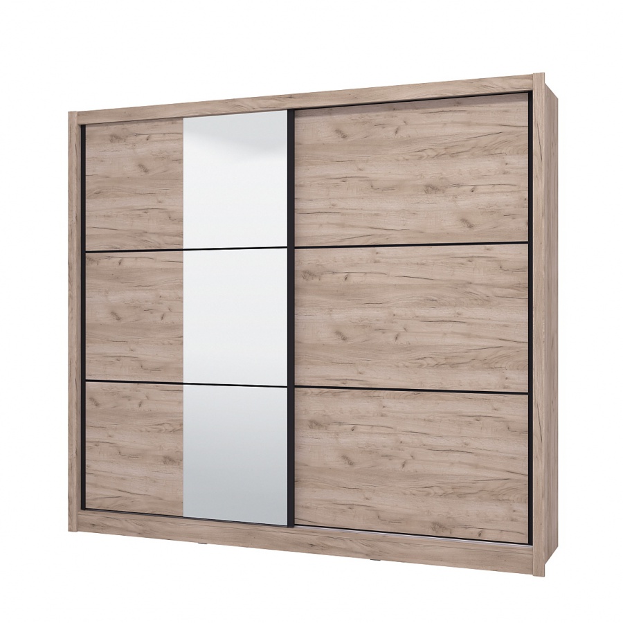 2d šatníková skriňa s posuvnými dverami a zrkadlom 245 debby - dub.

 

Rozmery 2D šatníková skriňa s posuvnými dverami a zrkadlom 245 Debby sú 242x215,5x60cm (š, v, h).

 

Všetky produkty z kolekcie Debby nájdete nižšie v súvisiacich produktoch.