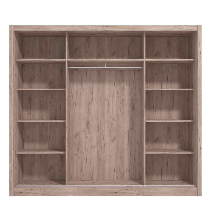 2d šatníková skriňa s posuvnými dverami a zrkadlom 245 debby - dub.

 

Rozmery 2D šatníková skriňa s posuvnými dverami a zrkadlom 245 Debby sú 242x215,5x60cm (š, v, h).

 

Všetky produkty z kolekcie Debby nájdete nižšie v súvisiacich produktoch.