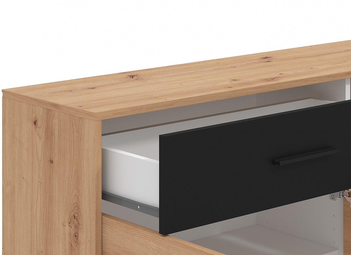 Kombinovaná komoda geralt - dub artisan/čierna.

 

Kombinované komody sa vďaka svojmu prevedeniu radia medzi jedny z najpraktickejších vôbec.

 

Rozmery kombinovanej komody Geralt sú 119x80,5x33cm (š, v, h).

 

Všetky produkty z kolekcie Geralt nájdete nižšie v súvisiacich produktoch.