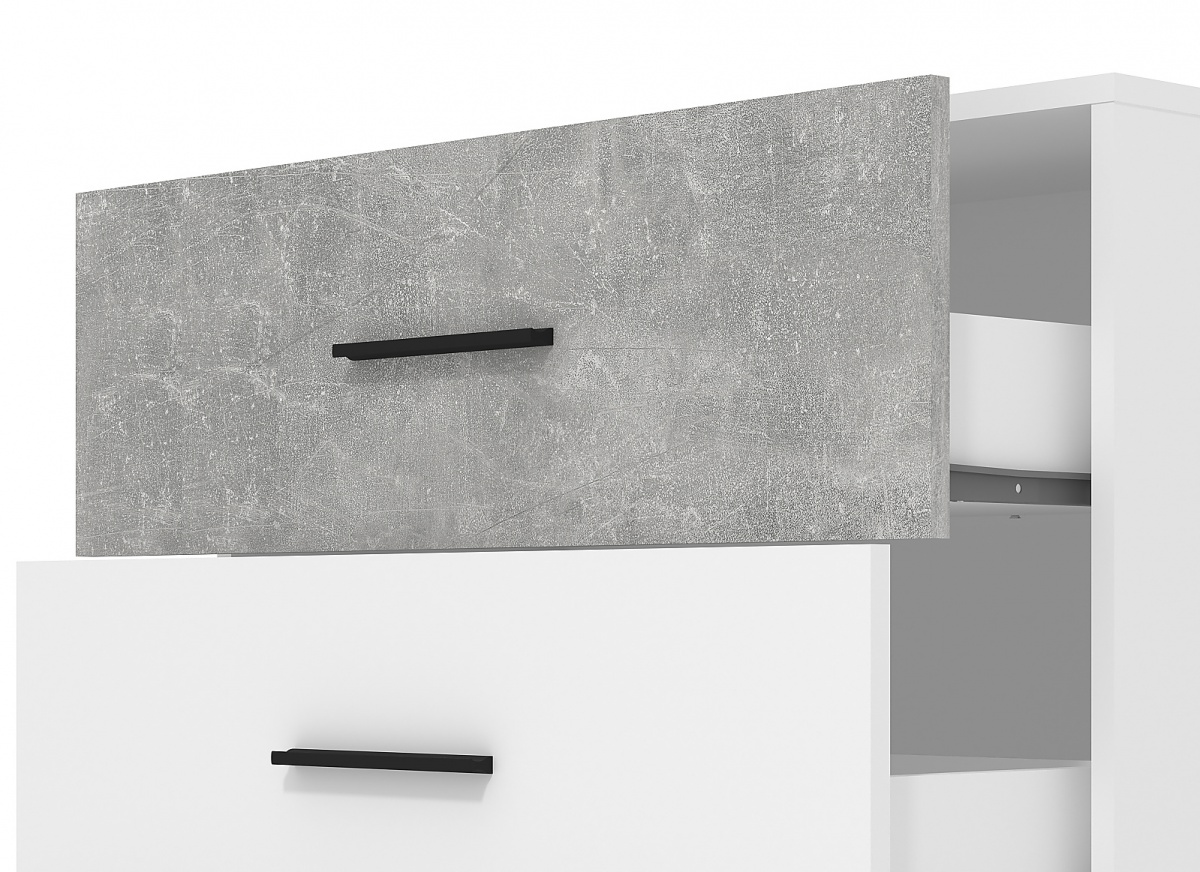 Zásuvková komoda geralt - biela/betón.

 

Komoda štandardnej veľkosti s tromi priestrannými a širokými zásuvkami je ideálnou voľbou do každej miestnosti.

 

Rozmery zásuvkovej komody Geralt sú 80,5x80,5x33cm (š, v, h).

 

Všetky produkty z kolekcie Geralt nájdete nižšie v súvisiacich produktoch.