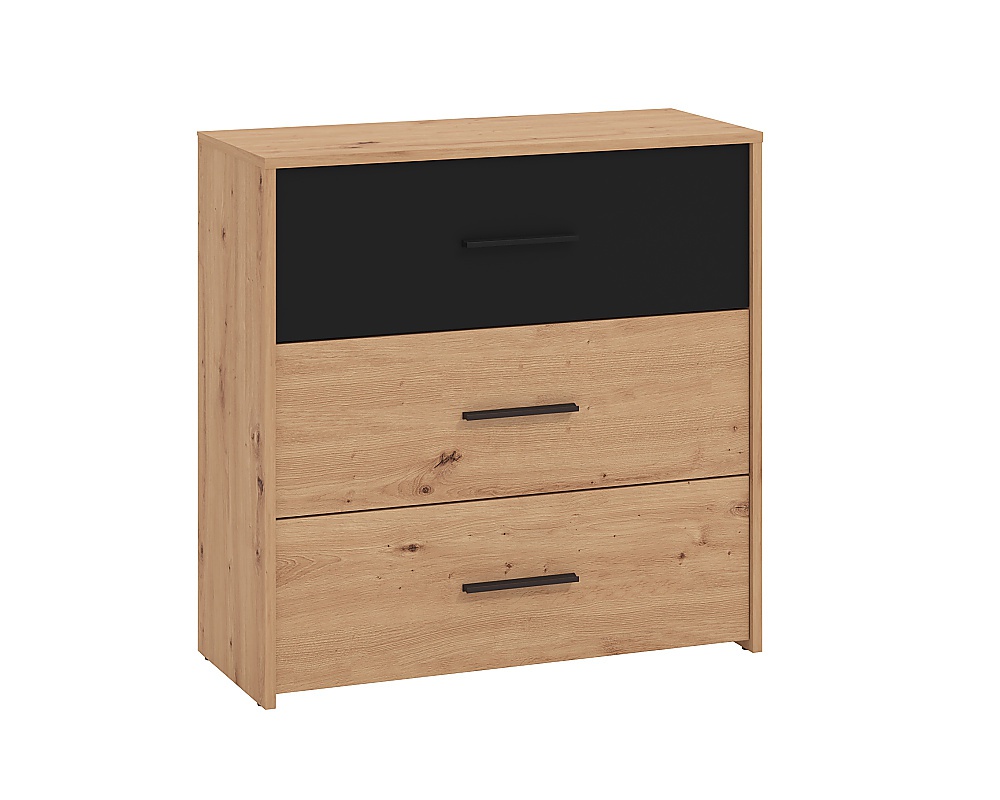 Zásuvková komoda geralt - dub artisan/čierna.

 

Komoda štandardnej veľkosti s tromi priestrannými a širokými zásuvkami je ideálnou voľbou do každej miestnosti.

 

Rozmery zásuvkovej komody Geralt sú 80,5x80,5x33cm (š, v, h).

 

Všetky produkty z kolekcie Geralt nájdete nižšie v súvisiacich produktoch.