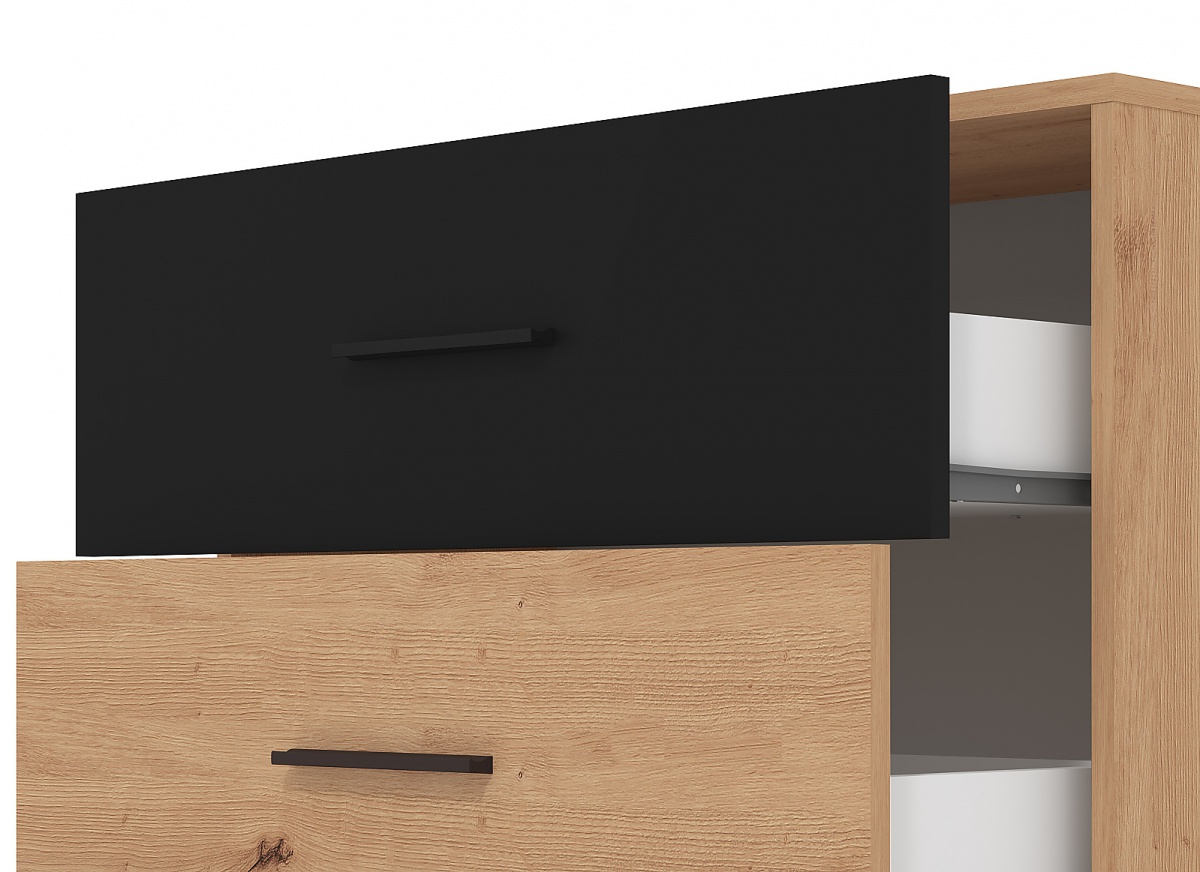 Zásuvková komoda geralt - dub artisan/čierna.

 

Komoda štandardnej veľkosti s tromi priestrannými a širokými zásuvkami je ideálnou voľbou do každej miestnosti.

 

Rozmery zásuvkovej komody Geralt sú 80,5x80,5x33cm (š, v, h).

 

Všetky produkty z kolekcie Geralt nájdete nižšie v súvisiacich produktoch.