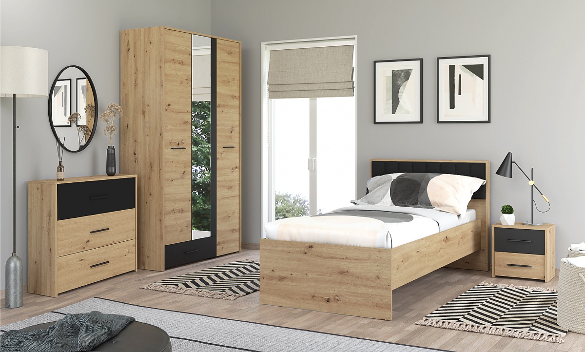 Zásuvková komoda geralt - dub artisan/čierna.

 

Komoda štandardnej veľkosti s tromi priestrannými a širokými zásuvkami je ideálnou voľbou do každej miestnosti.

 

Rozmery zásuvkovej komody Geralt sú 80,5x80,5x33cm (š, v, h).

 

Všetky produkty z kolekcie Geralt nájdete nižšie v súvisiacich produktoch.