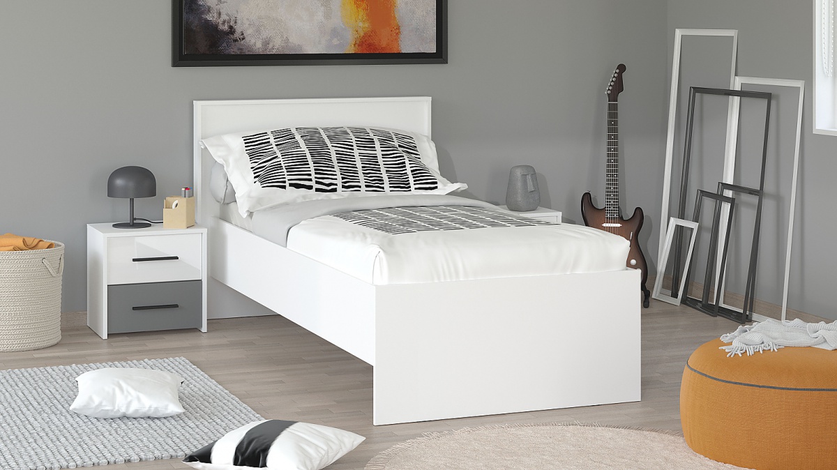 Študentská posteľ 90x200 geralt - biela.

 

Študentská posteľ v bielej farbe zaujme predovšetkým vďaka svojmu pevnému vzhľadu.

 

Rozmery študentskej postele 90x200 Geralt sú 105x92x206cm (š, v, h).

 

Všetky produkty z kolekcie Geralt a vhodné matrace pre túto posteľ nájdete nižšie v súvisiacich produktoch.