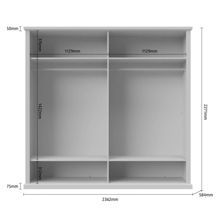 Spálňa 180 artis - biela/orech pacific.

 

Súčasťou balenia je aj doskový rošt.

 

Spálňa 180 Artis sa skladá z týchto produktov:


	Manželská posteľ 180x200 Artis - biela - 202x100x222cm (š, v, h)
	2x nočný stolík Artis – biela – 62x52x43cm (š, v, h)
	Štvordverová šatníková skriňa Artis - biela - 236x227x59cm (š, v, h)
	Kombinovaná komoda Artis - biela - 138x91x48cm (š, v, h)
	2x šuplík pod posteľ Artis - biela - 188x20x72cm (š, v, h).



Všetky produkty patriace do kolekcie Artis nájdete nižšie v súvisiacich produktoch.