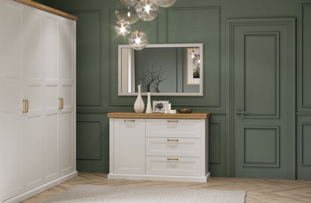 Spálňa 180 artis - biela/orech pacific.

 

Súčasťou balenia je aj doskový rošt.

 

Spálňa 180 Artis sa skladá z týchto produktov:


	Manželská posteľ 180x200 Artis - biela - 202x100x222cm (š, v, h)
	2x nočný stolík Artis – biela – 62x52x43cm (š, v, h)
	Štvordverová šatníková skriňa Artis - biela - 236x227x59cm (š, v, h)
	Kombinovaná komoda Artis - biela - 138x91x48cm (š, v, h)
	2x šuplík pod posteľ Artis - biela - 188x20x72cm (š, v, h).



Všetky produkty patriace do kolekcie Artis nájdete nižšie v súvisiacich produktoch.