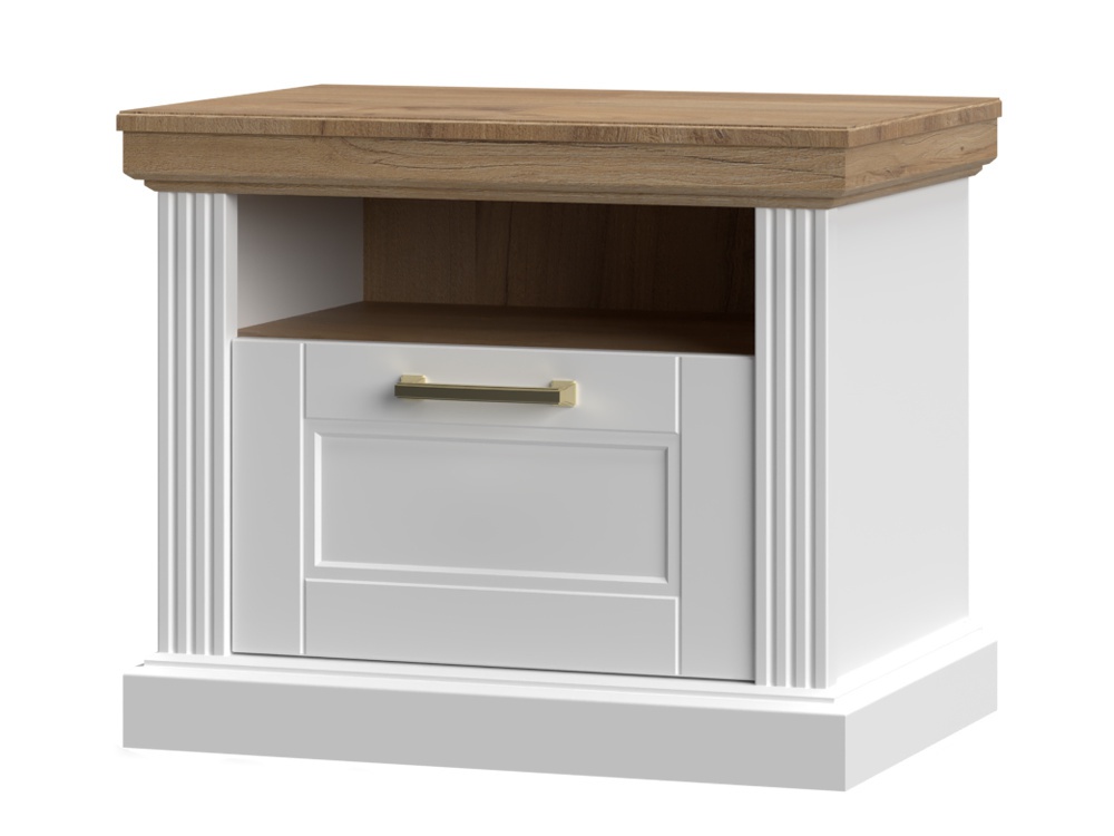 Spálňa 180 artis - biela/orech pacific.

 

Súčasťou balenia je aj doskový rošt.

 

Spálňa 180 Artis sa skladá z týchto produktov:


	Manželská posteľ 180x200 Artis - biela - 202x100x222cm (š, v, h)
	2x nočný stolík Artis – biela – 62x52x43cm (š, v, h)
	Štvordverová šatníková skriňa Artis - biela - 236x227x59cm (š, v, h)
	Kombinovaná komoda Artis - biela - 138x91x48cm (š, v, h)
	2x šuplík pod posteľ Artis - biela - 188x20x72cm (š, v, h).



Všetky produkty patriace do kolekcie Artis nájdete nižšie v súvisiacich produktoch.