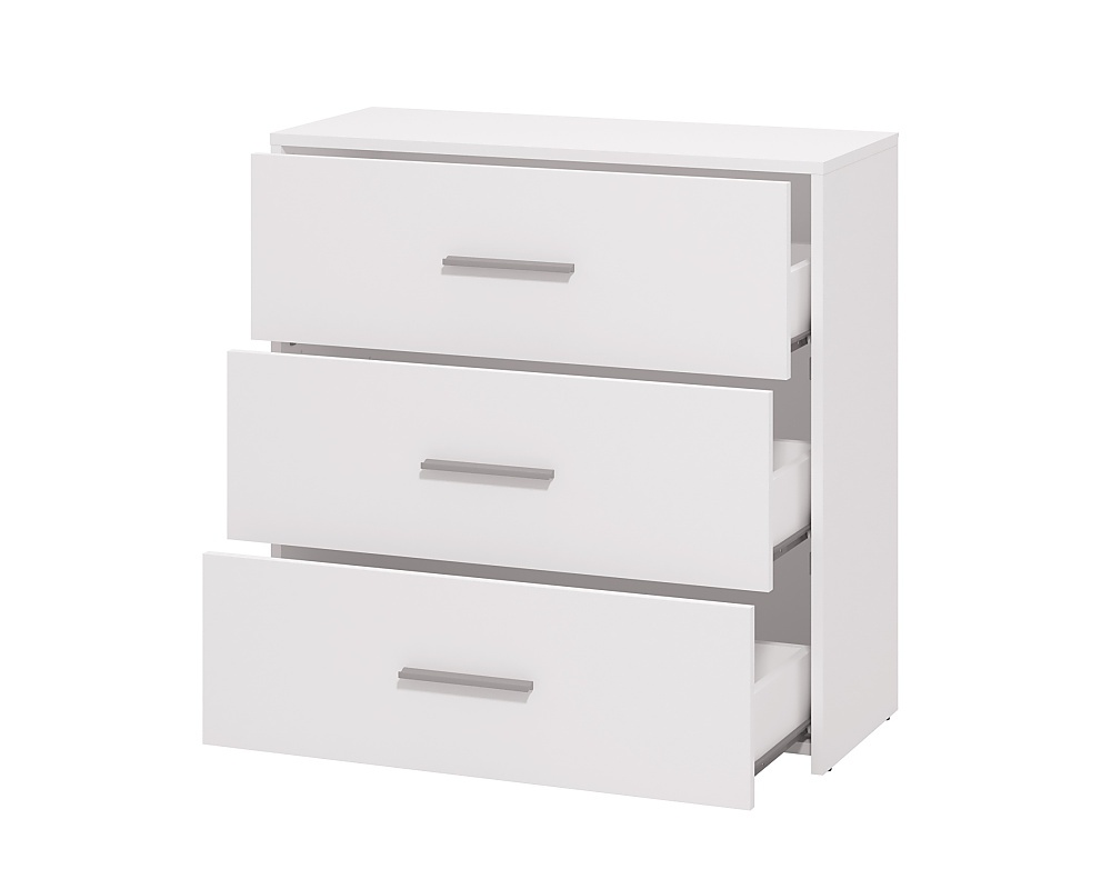 Komoda 3z joel - biela.

 

Komoda je opatrená širokými a hlbokými zásuvkami.

 

Rozmery komody 3Z Joel sú 80,5x80,5x33cm (š, v, h).

 

Všetky produkty z kolekcie Joel nájdete nižšie v súvisiacich produktoch.