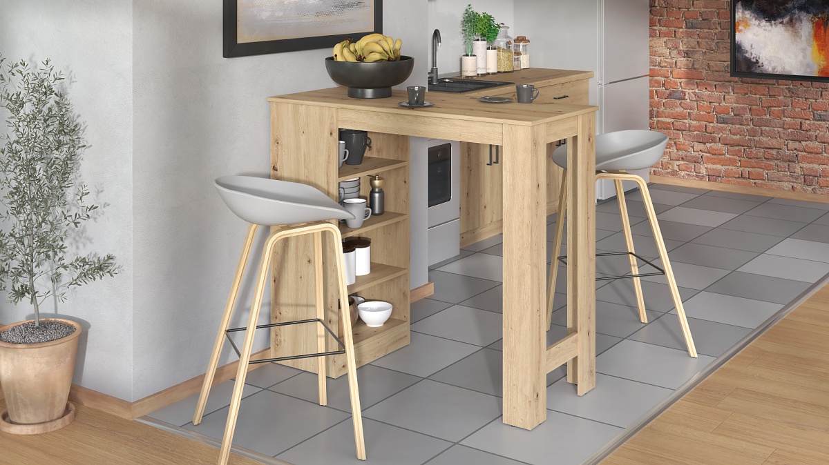 Vysoký barový pult lotta - dub artisan.

 

Rozmery vysokého barového pultu Lotta sú 120x105x50cm (š, v, h).

 

Všetky produkty z kolekcie Lotta nájdete nižšie v súvisiacich produktoch.