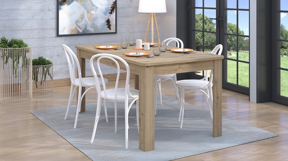 Rozkladací jedálenský stôl cordelia - dub artisan.

 

Rozmery rozkladacieho jedálenského stola Cordelia sú 160,5(200,5)x76,5x90,5cm (š, v, h).

 

Všetky produkty z kolekcie Cordelia nájdete nižšie v súvisiacich produktoch.