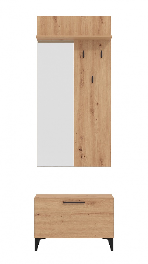 Predsieňová stena so zrkadlom trastevere - dub artisan.

 

Rozmery predsieňovej steny so zrkadlom Trastevere sú 67,5x200x35cm (š, v, h).

 

Všetky produkty z kolekcie Trastevere nájdete nižšie v súvisiacich produktoch.