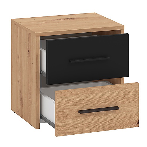 Nočný stolík geralt - dub artisan/čierna.

 

Praktický nočný stolík je v každej spálni či študentskej izbe absolútnou nevyhnutnosťou.

 

Rozmery nočného stolíka Geralt sú 42x42x33cm (š, v, h).

 

Všetky produkty z kolekcie Geralt nájdete nižšie v súvisiacich produktoch.