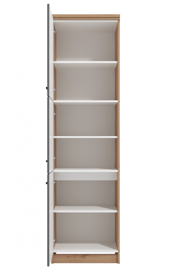 Potravinová víceúčelová skříňka lotta - dub artisan/šedá.

 

Potravinová viacúčelová skrinka do kuchyne, ako už jej názov napovedá, ponúka možnosť využitia ako špajza alebo aj skriňa na vloženie vstavanej rúry. Stačí iba nepripevniť prostredné dvierka a prostrednú časť chrbta a je možné nainštalovať rúru.

Skrinku je možné dokopmletovať ku kuchynským prvkom z rovnomennej kolekcie.

 

 

Rozmery potravinovej viacúčelovej skrinky Lotta sú 60x218,5x57,5cm (š, v, h).

 

 

Všetky produkty z kolekcie Lotta nájdete nižšie v súvisiacich produktoch.