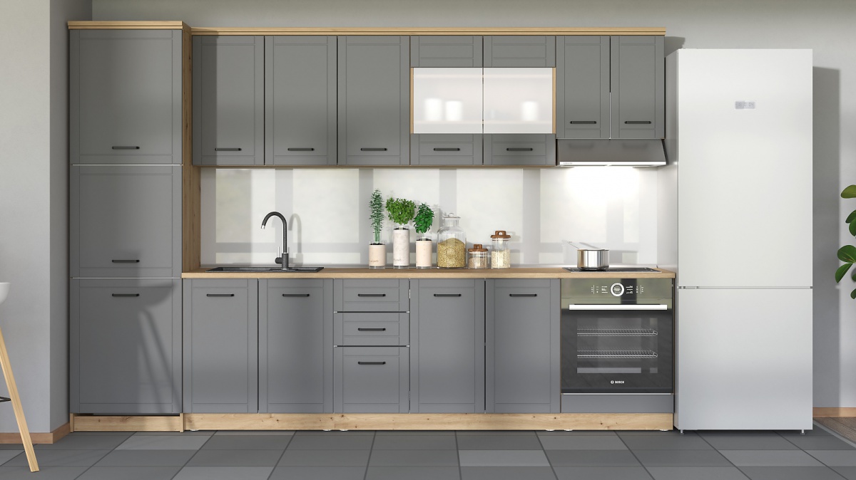 Kuchynská skrinka nad digestor lotta - dub artisan/šedá.

 

Kuchynská skrinka nad digestor je koncipovaná tak, aby udržovala líniu so zvyškom kuchyne, ale zároveň pod ňu môžete umiestniť recirkulačný digestor, ktorý Vás zbaví nežiaducich pachov a mastnoty.

Skrinku je možné dokompletovať ku kuchynským prvkom z rovnomennej kolekcie.

 

 

Rozmery kuchynskej skrinky nad digestor Lotta sú 60x61x32cm (š, v, h).

 

 

Podobné a hodiace sa produkty nájdete nižšie v súvisiacich produktroch.