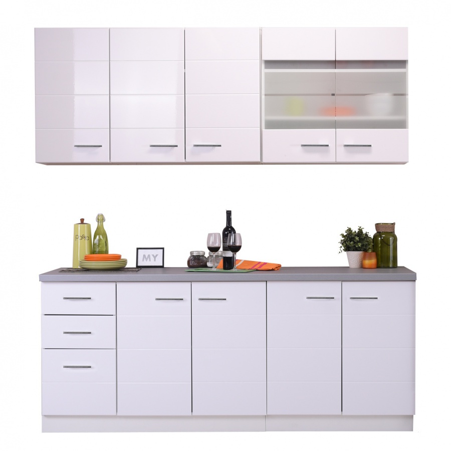 Kuchynská linka 200 dafne-biela - bez pracovnej dosky.

 

Kuchynská linka Dafne ponúka úložný priestor v dvoch horných skrinkách s dvierkami.

Ďalší úložný priestor v spodnej linke vytvára 2 skrinky a 2 zásuvky.

Korpus linky je tvorený laminom s hrúbkou 1,6cm, pracovná doska je tvorená taktiež laminom s hrúbkou 2,8cm so zaoblenou hranou.

 

 

Rozmery kuchynskej linky 200 Dafne bez pracovnej dosky sú 200x200x51cm (š, v, h), rozmery s pracovnou doskou sú 200x200x60cm (š, v, h).

 

 

Všetky produkty z kolekcie Dafne nájdete nižšie v súvisiacich produktoch.