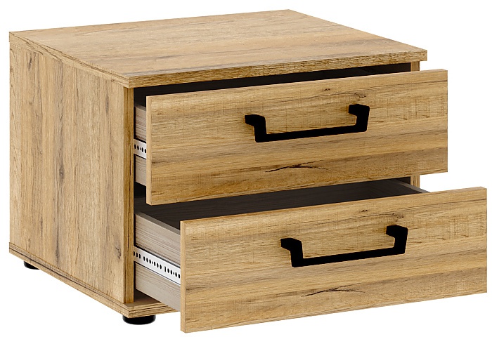 Nočný stolík shelby - dub bartex/čierna.

 

Nočný stolík je opatrený 2 priestrannými zásuvkami a veľkou hornou odkladacou plochou, ktorú môžete vyzdobiť hodinami, rozčítanou knihou či kvetináčom s obľúbenou kvetinou.

 

V čom je HDF doska lepšia ako MDF?

Výrobný proces je u HDF dosky rovnaký ako u MDF, ale HDF má podstatne vyššiu hustotu drevených vlákien.

 

Rozmery nočného stolíka Shelby sú 46,3x33,7x40,8cm (š, v, h).

 

Všetky produkty z kolekcie Shelby nájdete nižšie v súvisiacich produktoch.