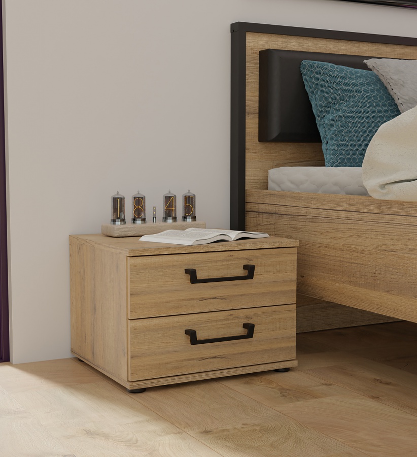 Nočný stolík shelby - dub bartex/čierna.

 

Nočný stolík je opatrený 2 priestrannými zásuvkami a veľkou hornou odkladacou plochou, ktorú môžete vyzdobiť hodinami, rozčítanou knihou či kvetináčom s obľúbenou kvetinou.

 

V čom je HDF doska lepšia ako MDF?

Výrobný proces je u HDF dosky rovnaký ako u MDF, ale HDF má podstatne vyššiu hustotu drevených vlákien.

 

Rozmery nočného stolíka Shelby sú 46,3x33,7x40,8cm (š, v, h).

 

Všetky produkty z kolekcie Shelby nájdete nižšie v súvisiacich produktoch.