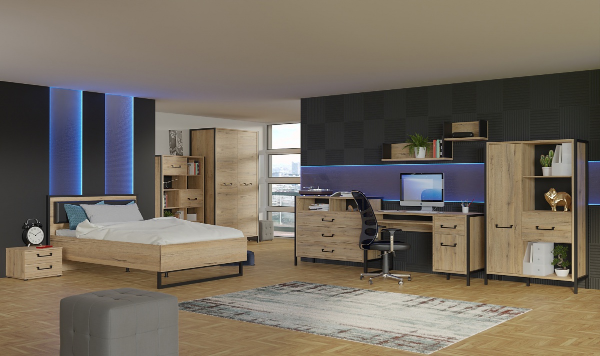 Študentská posteľ 120x200 shelby - dub bartex/čierna.

 

Čelo s čiernym okrajom je opatrené mäkkým čalúnením, vďaka ktorému sa kvalita pohodlia zdvihne hneď o niekoľko percent.

 

V čom je HDF doska lepšia ako MDF?

Výrobný proces je u HDF dosky rovnaký ako u MDF, ale HDF má podstatne vyššiu hustotu drevených vlákien.

 

Rozmery študentskej postele 120x200 Shelby sú 132,6x92,2x208,8cm (š, v, h).

 

Všetky produkty z kolekcie Shelby nájdete nižšie v súvisiacich produktoch.