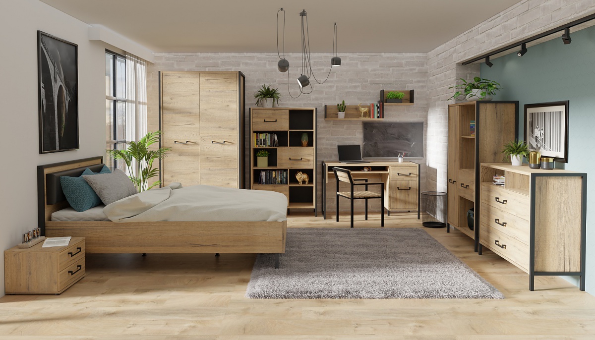 Študentská posteľ 120x200 shelby - dub bartex/čierna.

 

Čelo s čiernym okrajom je opatrené mäkkým čalúnením, vďaka ktorému sa kvalita pohodlia zdvihne hneď o niekoľko percent.

 

V čom je HDF doska lepšia ako MDF?

Výrobný proces je u HDF dosky rovnaký ako u MDF, ale HDF má podstatne vyššiu hustotu drevených vlákien.

 

Rozmery študentskej postele 120x200 Shelby sú 132,6x92,2x208,8cm (š, v, h).

 

Všetky produkty z kolekcie Shelby nájdete nižšie v súvisiacich produktoch.